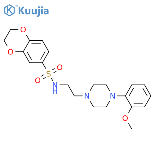 N-{2-[4-(2-methoxyphenyl)piperazin-1-yl]ethyl}-2,3-dihydro-1,4-benzodioxine-6-sulfonamide structure