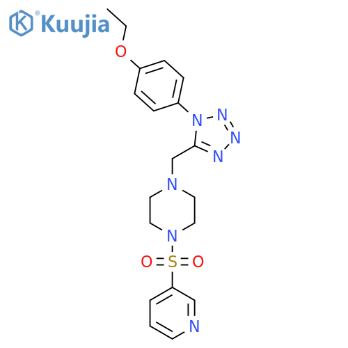 1-{[1-(4-ethoxyphenyl)-1H-1,2,3,4-tetrazol-5-yl]methyl}-4-(pyridine-3-sulfonyl)piperazine structure