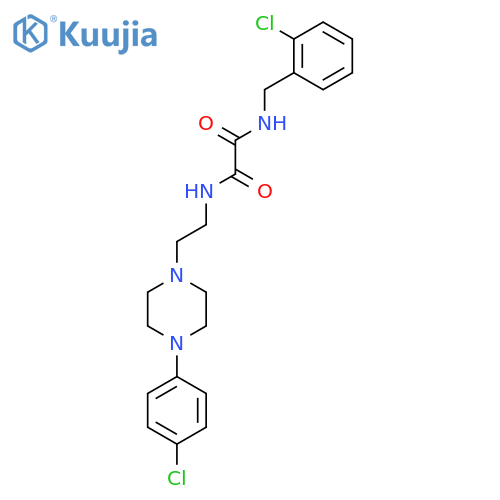 N'-[(2-chlorophenyl)methyl]-N-{2-[4-(4-chlorophenyl)piperazin-1-yl]ethyl}ethanediamide structure