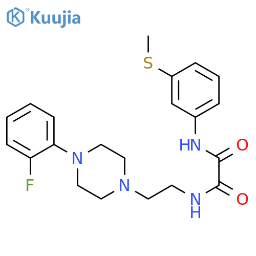 N-{2-[4-(2-fluorophenyl)piperazin-1-yl]ethyl}-N'-[3-(methylsulfanyl)phenyl]ethanediamide structure