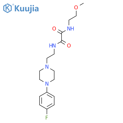 N'-{2-[4-(4-fluorophenyl)piperazin-1-yl]ethyl}-N-(2-methoxyethyl)ethanediamide structure