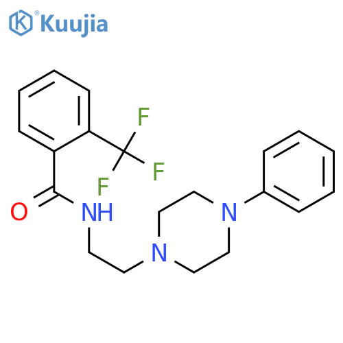 N-[2-(4-phenylpiperazin-1-yl)ethyl]-2-(trifluoromethyl)benzamide structure