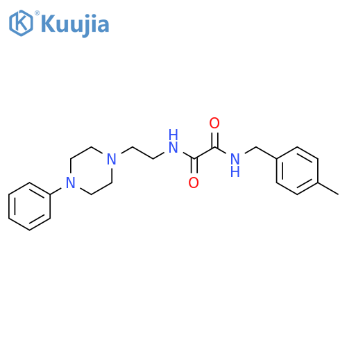 N'-[(4-methylphenyl)methyl]-N-[2-(4-phenylpiperazin-1-yl)ethyl]ethanediamide structure