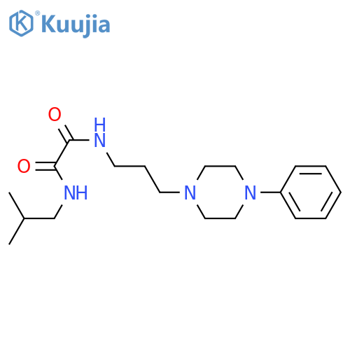 N-(2-methylpropyl)-N'-[3-(4-phenylpiperazin-1-yl)propyl]ethanediamide structure