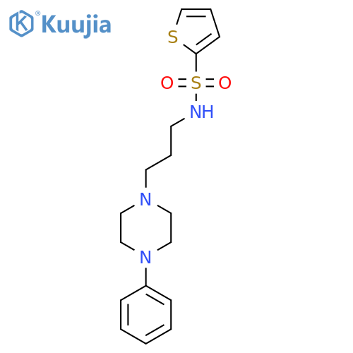 N-[3-(4-phenylpiperazin-1-yl)propyl]thiophene-2-sulfonamide structure