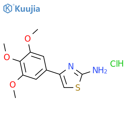 4-(3,4,5-Trimethoxyphenyl)-1,3-thiazol-2-ylamine Hydrochloride structure