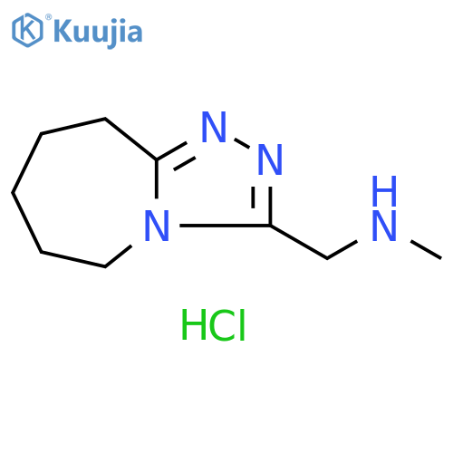 methyl({5H,6H,7H,8H,9H-1,2,4triazolo4,3-aazepin-3-yl}methyl)amine hydrochloride structure
