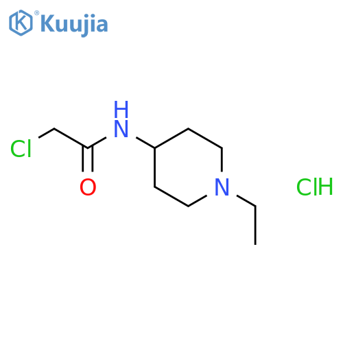 2-chloro-N-(1-ethylpiperidin-4-yl)acetamide hydrochloride structure
