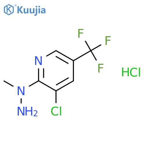 3-Chloro-2-(1-methylhydrazino)-5-(trifluoro methyl)pyridine Hydrochloride structure