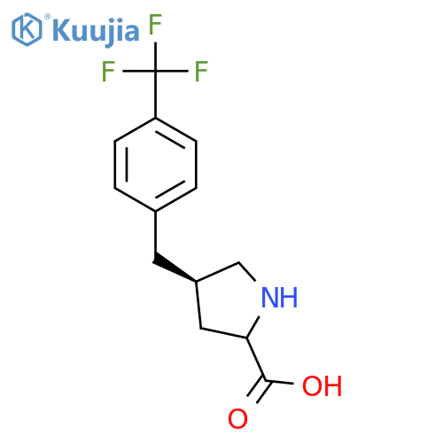 (2S,4R)-4-(4-(Trifluoromethyl)benzyl)pyrrolidine-2-carboxylic acid structure