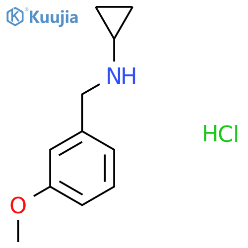 N-(3-Methoxybenzyl)cyclopropanamine hydrochloride structure