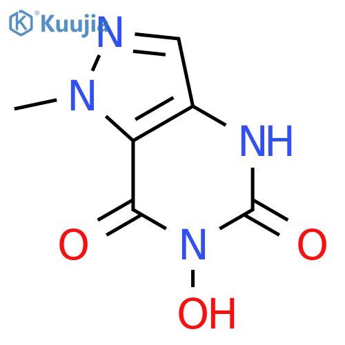 1H-Pyrazolo[4,3-d]pyrimidine-5,7(4H,6H)-dione,6-hydroxy-1-methyl- structure