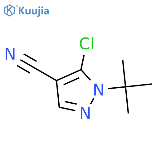 1-(tert-Butyl)-5-chloro-1H-pyrazole-4-carbonitrile structure
