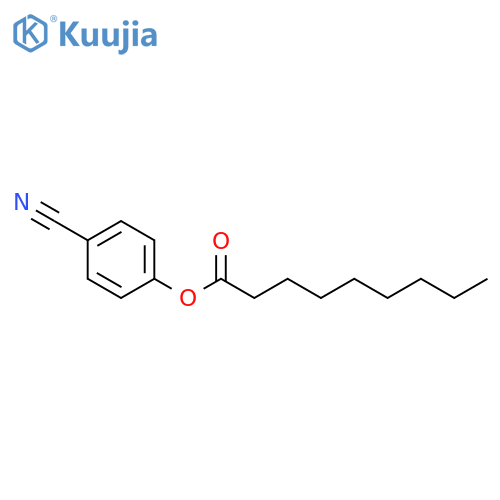 Nonanoic acid, 4-cyanophenyl ester structure