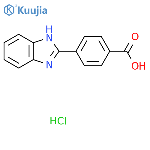 4-(1H-Benzoimidazol-2-YL)-benzoic acid hydrochloride structure