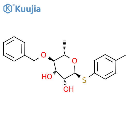 4-Methylphenyl 4-O-benzyl-1-thio-α-L-rhamnopyranoside structure