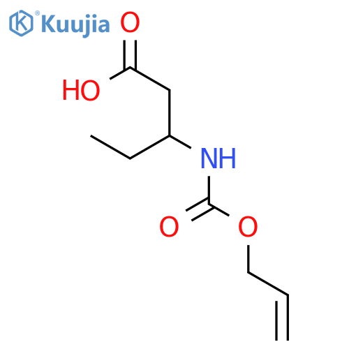 3-{(prop-2-en-1-yloxy)carbonylamino}pentanoic acid structure