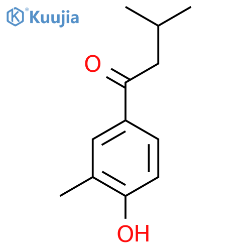 1-(4-Hydroxy-3-methylphenyl)-3-methylbutan-1-one structure