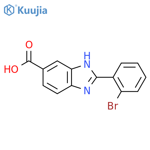 2-(2-Bromophenyl)-1H-benzoimidazole-5-carboxylic acid structure