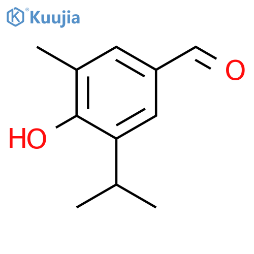 Benzaldehyde,4-hydroxy-3-methyl-5-(1-methylethyl)- structure