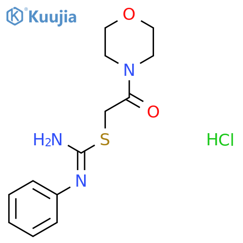 2-Morpholin-4-yl-2-oxoethyl N'-phenylimidothiocarbamate hydrochloride structure