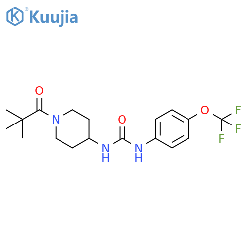 1-(1-Pivaloylpiperidin-4-yl)-3-(4-trifluoromethoxyphenyl)urea structure