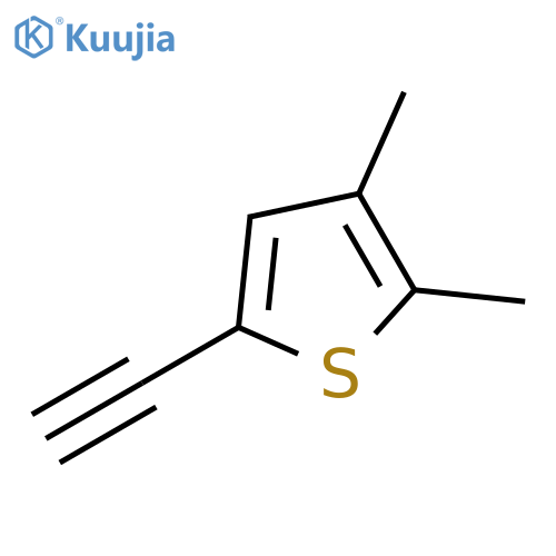 5-ethynyl-2,3-dimethylthiophene structure