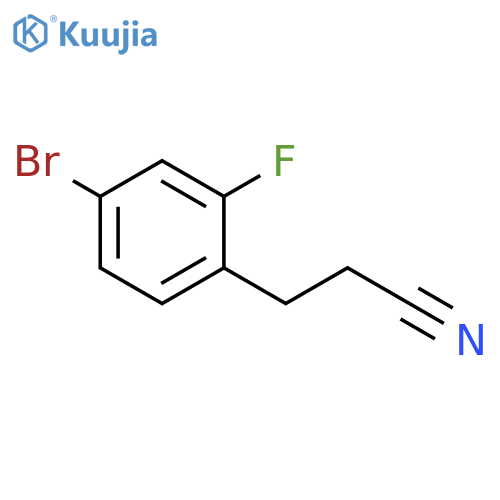 3-(4-Bromo-2-fluorophenyl)propanenitrile structure