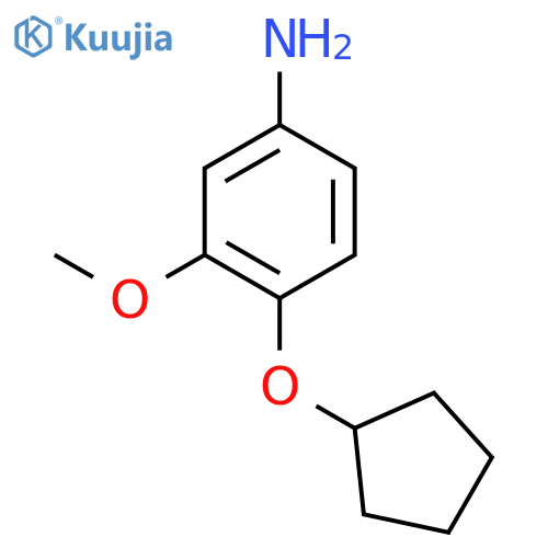 Benzenamine,4-(cyclopentyloxy)-3-methoxy- structure