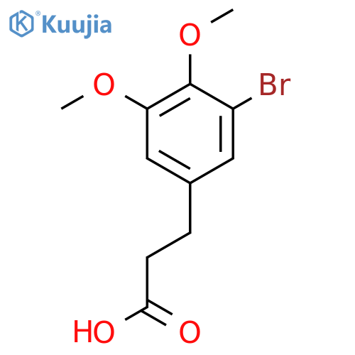 3-(3-bromo-4,5-dimethoxyphenyl)propanoic acid structure