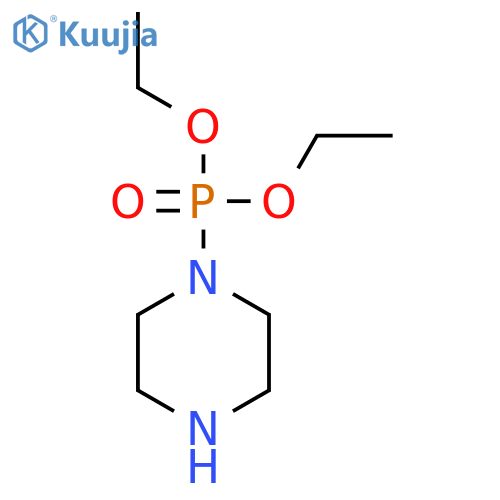 Phosphonic acid, 1-piperazinyl-, diethyl ester structure