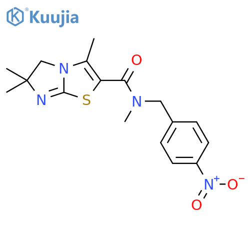 Imidazo[2,1-b]thiazole-2-carboxamide,5,6-dihydro-N,3,6,6-tetramethyl-N-[(4-nitrophenyl)methyl]- structure