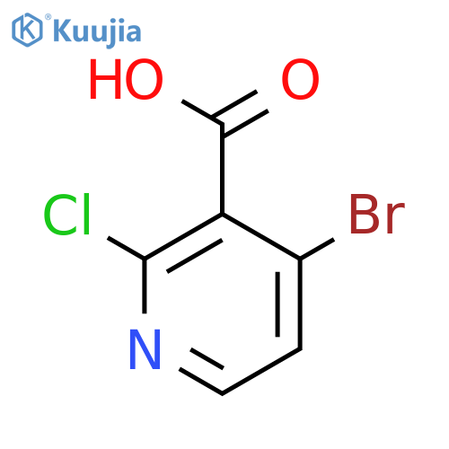4-Bromo-2-chloronicotinic acid structure