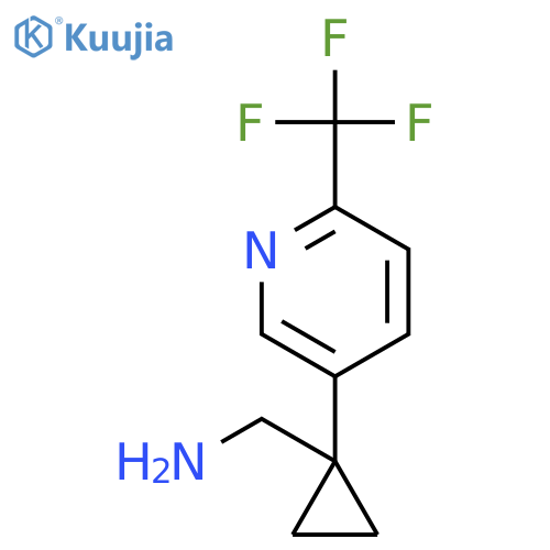 {1-6-(trifluoromethyl)pyridin-3-ylcyclopropyl}methanamine structure