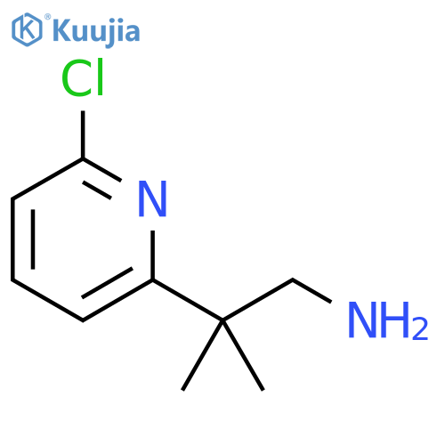 2-(6-chloropyridin-2-yl)-2-methylpropan-1-amine structure