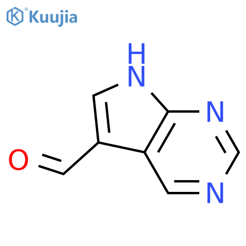 7h-Pyrrolo[2,3-d]pyrimidine-5-carbaldehyde structure