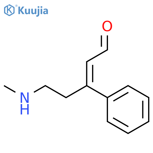 2-Pentenal, 5-(methylamino)-3-phenyl- structure