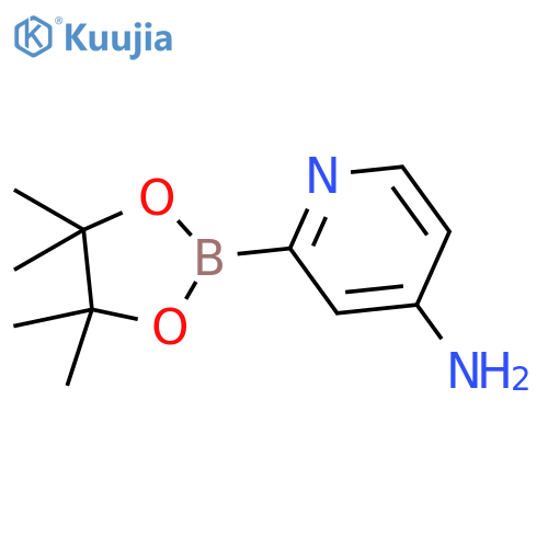 2-(4,4,5,5-tetramethyl-1,3,2-dioxaborolan-2-yl)-4-Pyridinamine structure