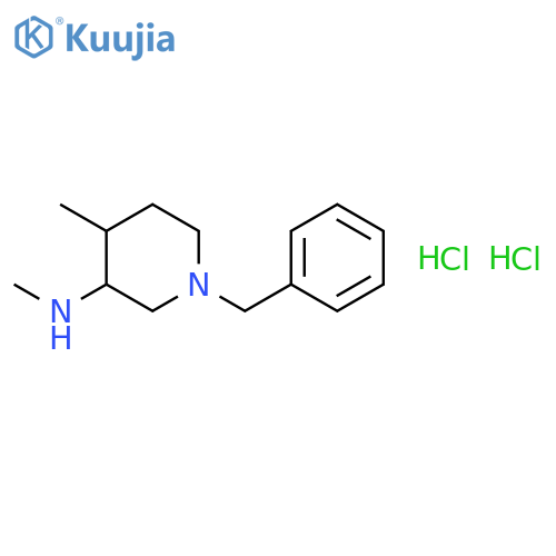 (3R,4R)-1-Benzyl-N,4-dimethylpiperidin-3-amine dihydrochloride structure