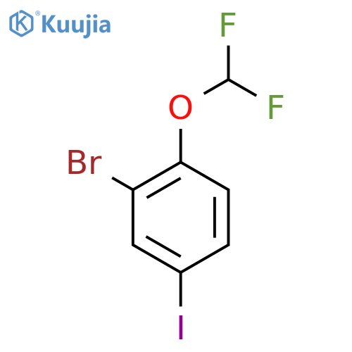 2-Bromo-1-(difluoromethoxy)-4-iodobenzene structure