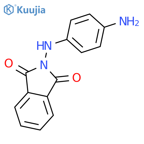 1H-Isoindole-1,3(2H)-dione, 2-[(4-aminophenyl)amino]- structure