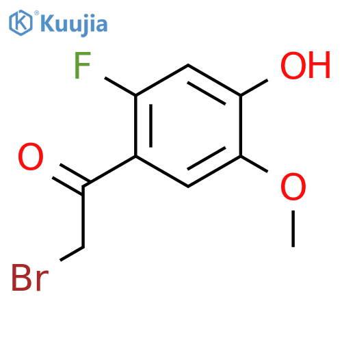 2-Fluoro-4-hydroxy-5-methoxyphenacyl Bromide structure