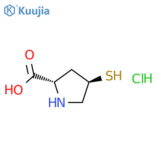 (2S,4R)-4-sulfanylpyrrolidine-2-carboxylic acid hydrochloride structure