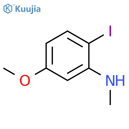 2-Iodo-5-methoxy-N-methylaniline structure