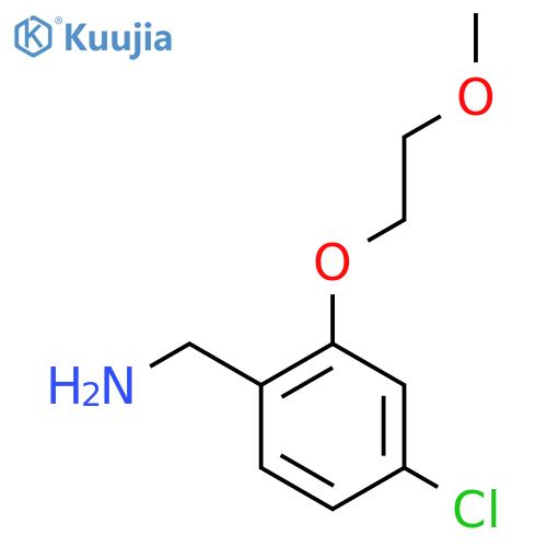4-chloro-2-(2-methoxyethoxy)phenylmethanamine structure
