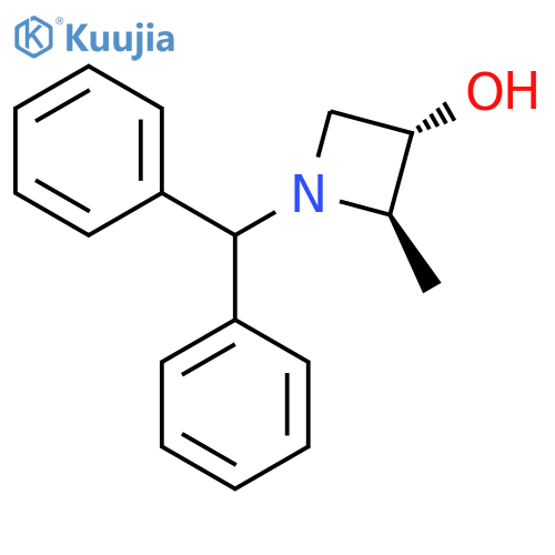 trans-1-(diphenylmethyl)-2-methylazetidin-3-ol structure