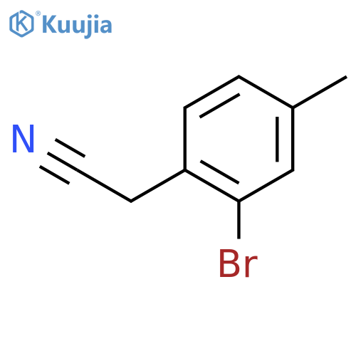 2-(2-bromo-4-methylphenyl)acetonitrile structure