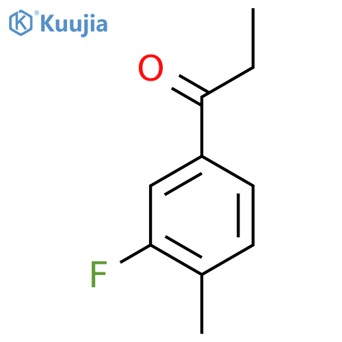 1-PROPANONE, 1-(3-FLUORO-4-METHYLPHENYL)- structure