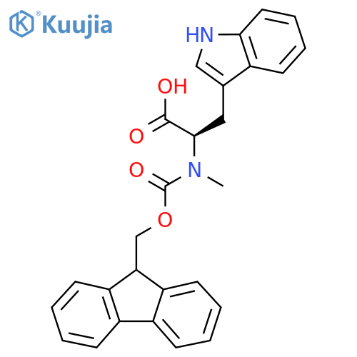 N-(9H-Fluoren-9-ylmethoxy)carbonyl-N-methyl-D-tryptophan structure