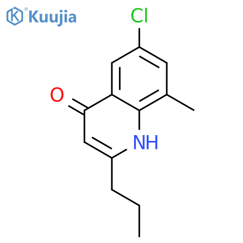 6-chloro-8-methyl-2-propyl-1h-quinolin-4-one structure